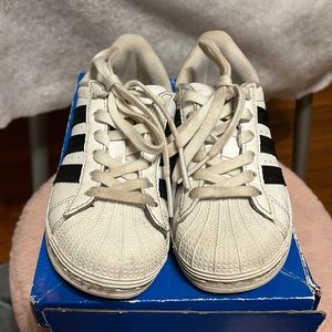 Adidas superstar shoes. They need a little cleaning but still in great condition